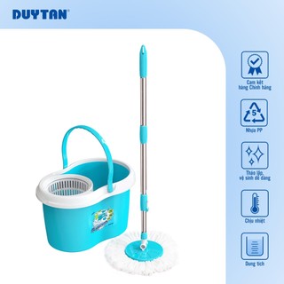 Bộ lau nhà Matsu 14 Lít DUY TÂN nhựa PP, bộ lau nhà 360 độ, bông lau microfiber mịn, thấm hút