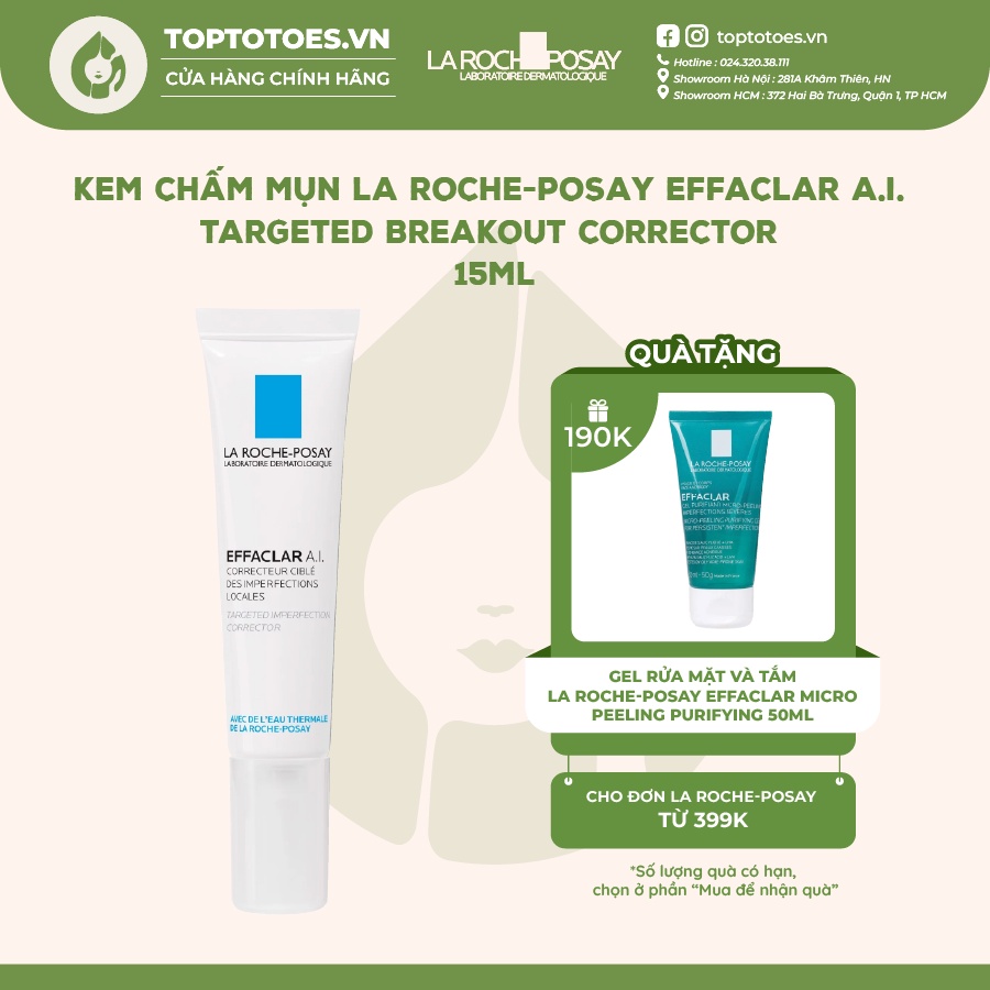 Kem chấm mụn La Roche-Posay Effaclar A.I. Targeted Breakout Corrector ...
