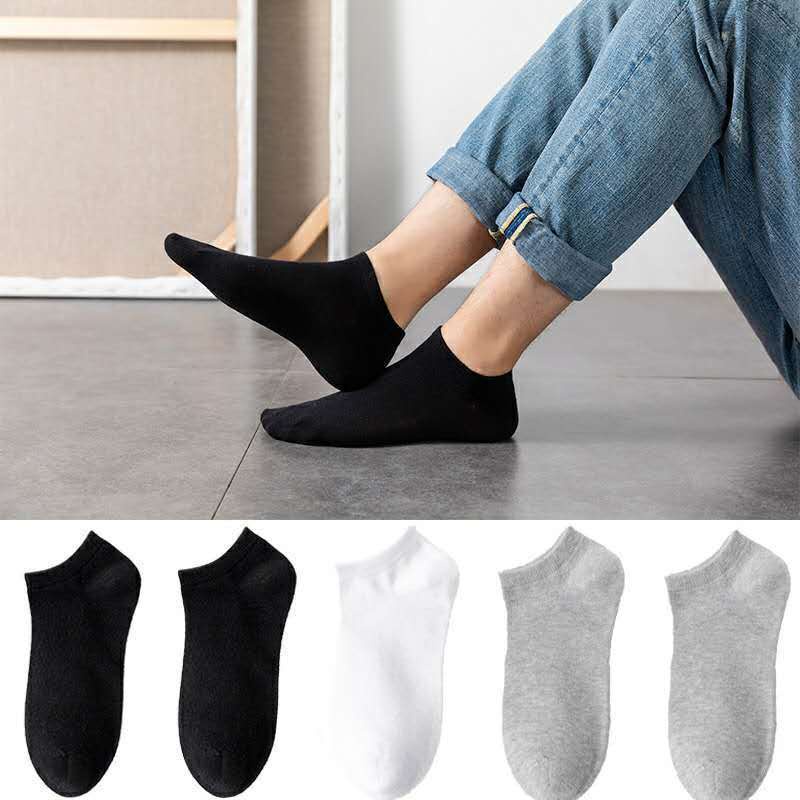 Tất vớ cổ ngắn nam nữ chât liệu cotton co giãn bốn chiều, phong cách đơn giản dễ phối đồ - Ekiu Shop