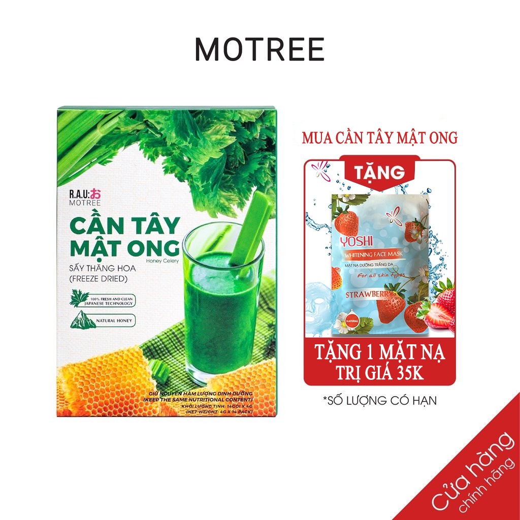 Ảnh Cần Tây Mật Ong Motree Giảm Cân Đẹp Da Detox Cơ Thể hộp 14 gói 1