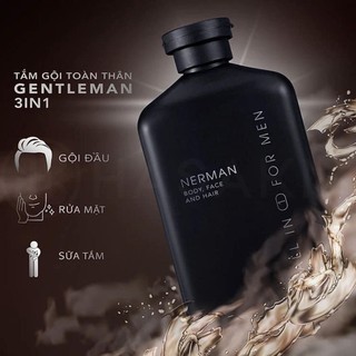 Combo Lịch Lãm Nerman Dầu Gội Đầu Hương Nước Hoa Cao Cấp và Dung Dịch Vệ Sinh Nam
