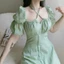 ĐẦM ĐŨI XỐP DÂY CHÉO CỔ XẺ TÀ ⚡HỎA TỐC⚡ MEOINDAHOUSE