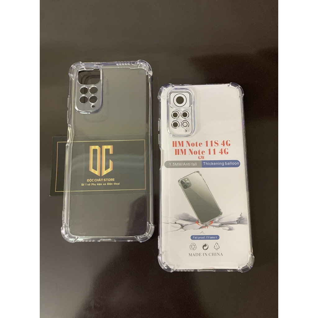 Ốp chống sốc Xiaomi Redmi Note 11/ 11S 4G, bo góc chống va đập cực tốt