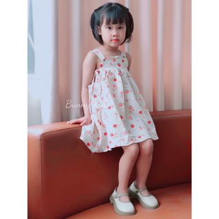 Váy hai dây thắt nơ eo cho bé gái 1-7 tuổi - Bunny Kids