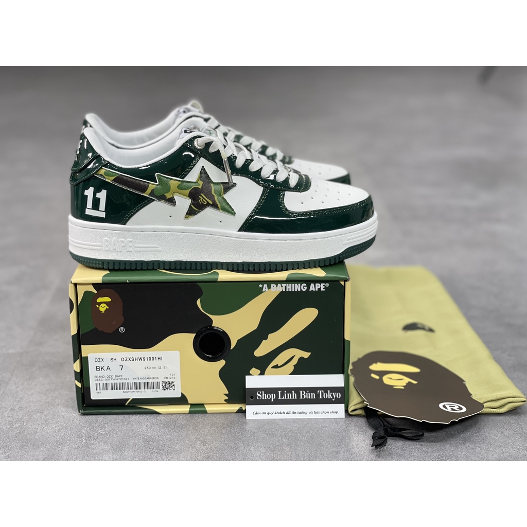 Gìay thể thao snaker bape loại xịn | Shopee Việt Nam