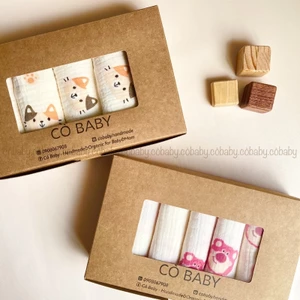 SET 6 KHĂN SỮA, KHĂN XÔ CHO BÉ 4 LỚP MUSLIN 100% ORGANIC