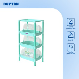 Kệ nắp nhỏ 2 3 tầng DUY TÂN nhựa PP, úp chén bát, đựng đồ đa năng, tiện dụng