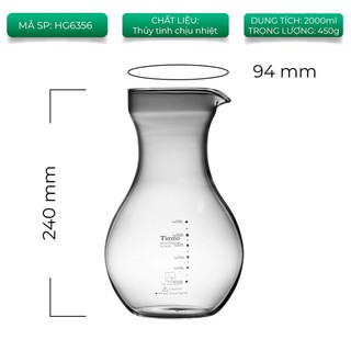 Voclano Bình thủy tinh cold drip HG6333 Tiamo