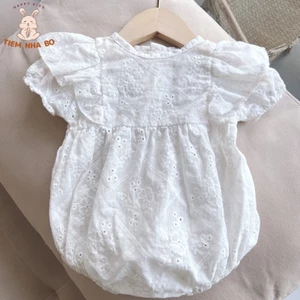 Bodysuit ren cánh tiên thêu hoa nổi cho bé từ 5-11kg Tiệm Nhà Bơ