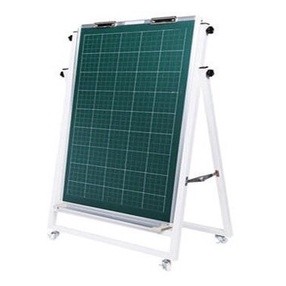 Bảng Flipchart viết phấn từ, in lụa ô ly tiểu học, chân STĐ
