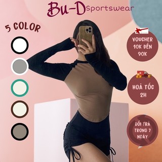 Áo thun tay dài thể thao phối màu cá tính (mã DKM5)