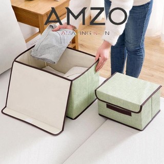 BỘ HỘP VẢI ĐỰNG ĐỒ GẤP GỌN/ THÙNG ĐỰNG ĐỒ ĐA NĂNG CÓ NẮP ĐẬY