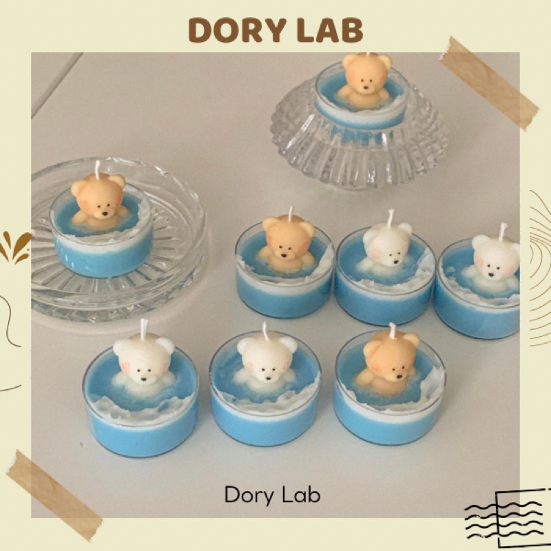 Nến Thơm Tealight Gấu Con Tắm Biển Cute Dory Lab Shopee Việt Nam