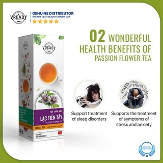 Trà Túi Lọc LạcTiên Vready 40g, Trà An Thần Ngủ Ngon,Trà Thảo Mộc,Thảo Dược, Giảm Lo Âu, Không Hoá Chất- Mevina