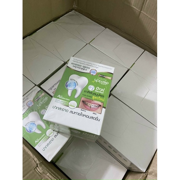 Kem đánh trắng răng Oral Heabal Thái Lan, dùng cho người niềng răng, trắng răng thơm miệng, thảo dược