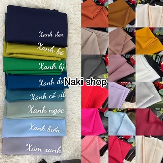 [ VẢI NAKI] BẢNG MÀU 1-  Vải COTTON LẠNH chuyên may quần tây, áo kểu, sét áo chân váy, vải dày mềm khổ 1.6m