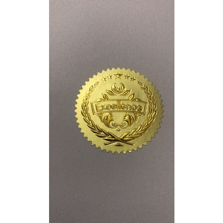 sticker huy hiệu gold silver bằng khen giấy khen nhập khẩu