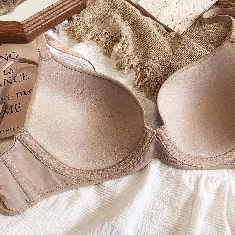 Áo Lót Nữ Su Lạnh Có Gọng Mút Mỏng Nâng Ngực Tạo Khe Sexy Mặc Êm Thoáng Mát 272