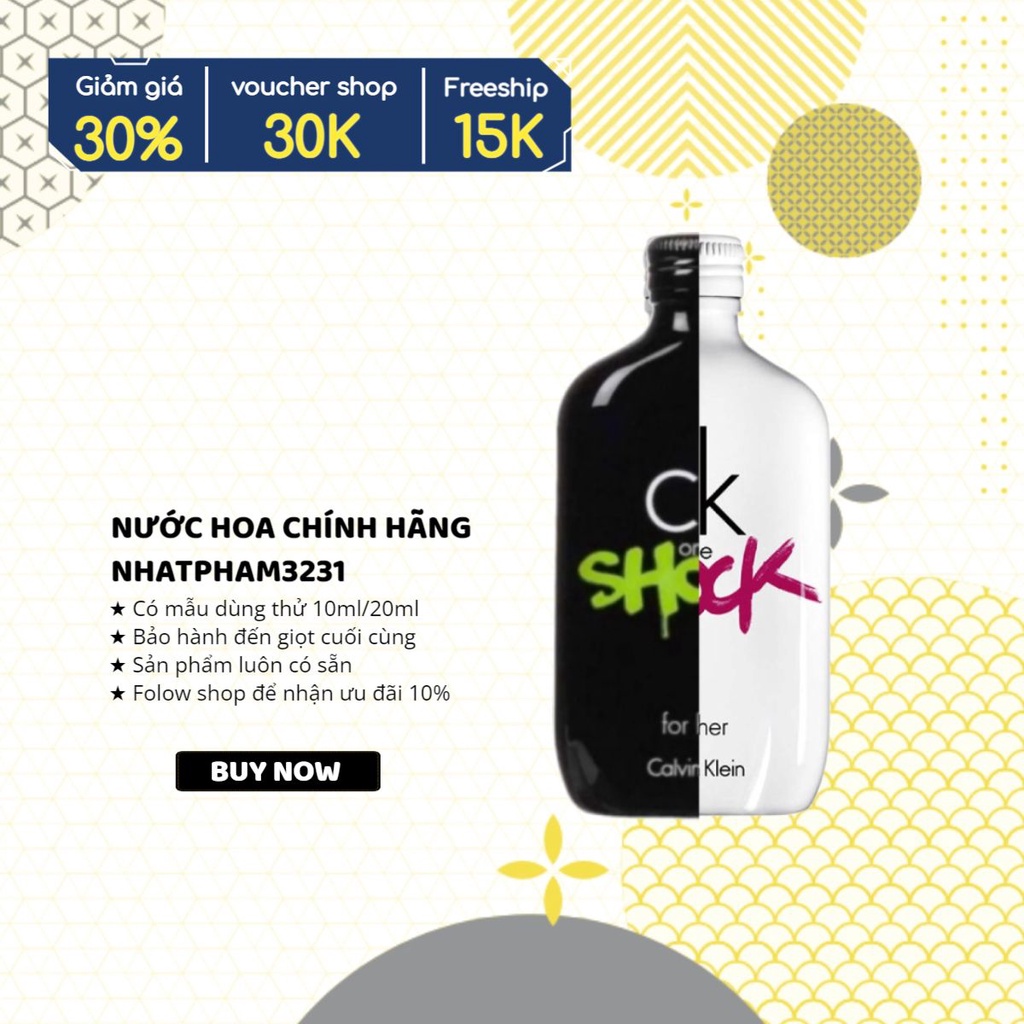 CK - One Shock for Him, One Shock for Her 10ml Chính Hãng | Shopee Việt Nam