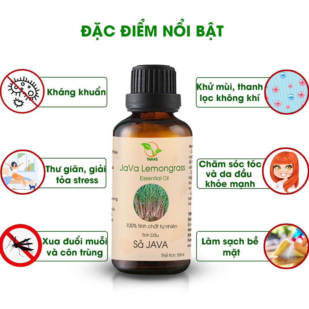 Ảnh Combo tinh dầu sả chanh+ sả java chai 50ml 4