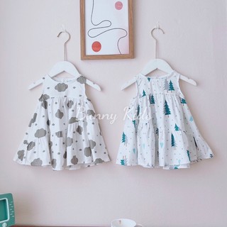 Váy bé gái sát nách vạt lệch lạ mắt cho bé 1-6 tuổi (8-26kg) N0122