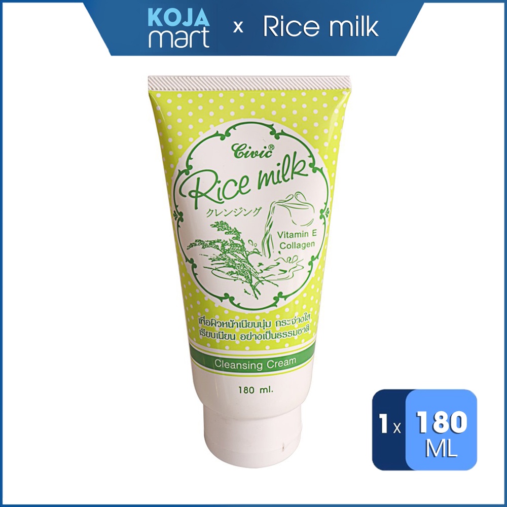 Sữa Rửa Mặt Gạo Thái Lan Civic Rice Milk Cleansing Cream 180ml Shopee Việt Nam