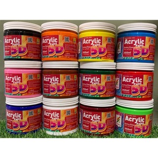 Màu vẽ ACRYLIC 5D lọ 350ml - COLORMATE