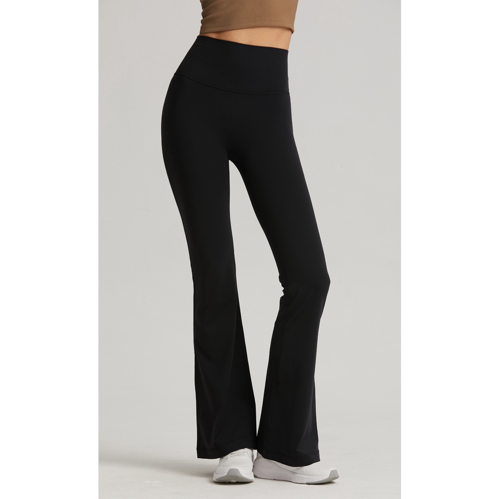 Hoppe Fumeng Free size nữ lưng cao đẩy lên giảm béo quần ống rộng thể thao thông thường | BigBuy360 - bigbuy360.vn