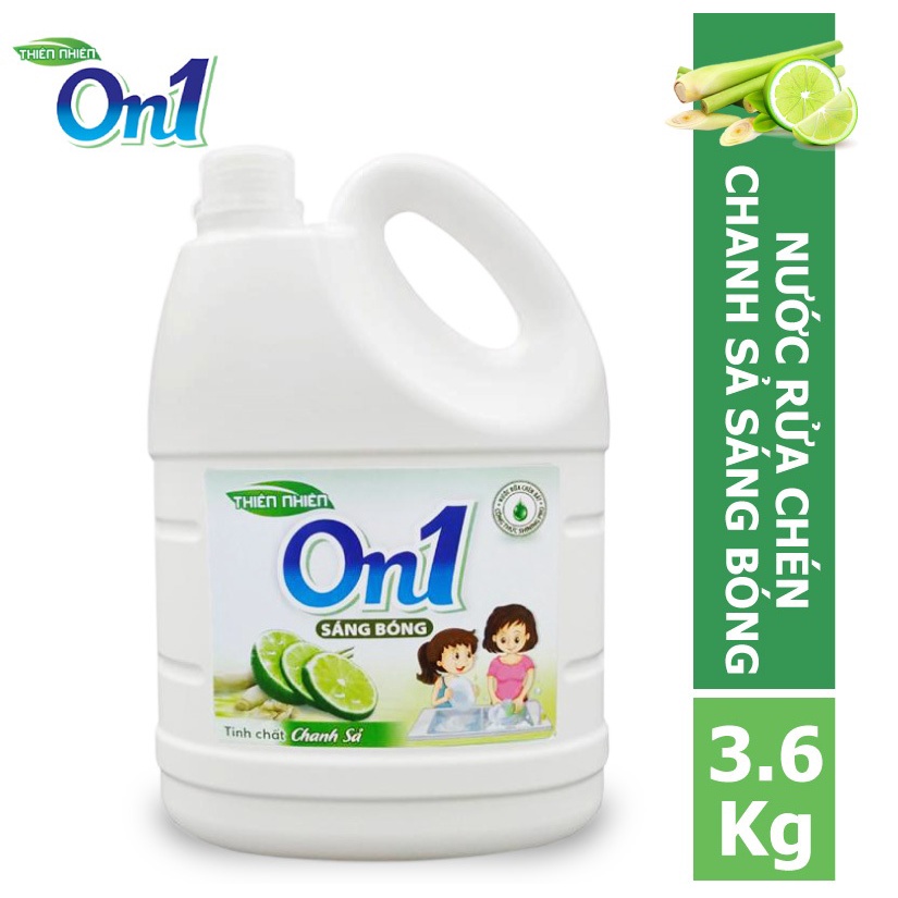 Ảnh Nước rửa chén ON1 hương Chanh sả 3.6kg N5203 không hại da tay 1
