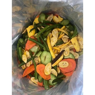 Trái Cây Sấy Giòn Rụm - Thập Cẩm Ăn Vặt Ngon Miệng túi 350gr