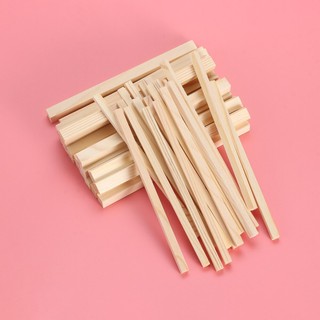 Bộ 10 thanh gỗ thông vuông kích thước 2x2x 50cm làm mô hình, thủ công, đồ chơi, trang trí lồng chim