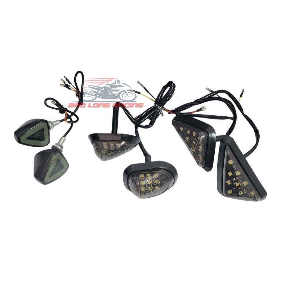 XINHAN LED Thanh Lý mẫu Tam Giác, mẫu Con Bọ Lớn.Tam Giác Dẹp gắn được nhiều loại xe máy