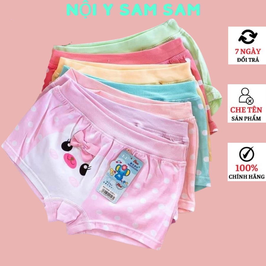 Quần Lót Chíp Sịp Đùi Em Bé Gái Sam Sam Cotton Mát Và Êm Đủ Size
