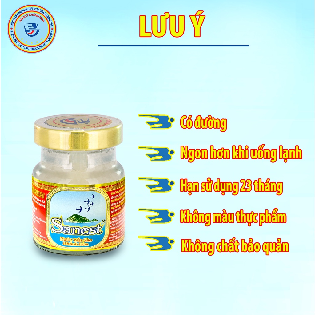 Hộp yến sào 6 hũ giá bao nhiêu? Nước Yến sào Khánh Hòa Sanest