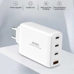 Adapter củ cóc sạc nhanh 120W 4 in 1 gồm 1 USB A và 3 PD Type-C hiệu WIWU Mini GaN Quick Charger - Hotphukien Phân Phối — ảnh 3