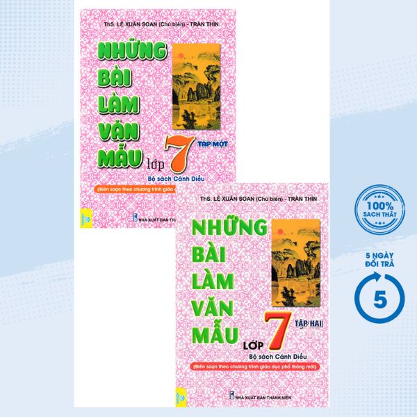 Sách - Combo Những Bài Làm Văn Mẫu Lớp 7 - Tập 1 + Tập 2 (Bộ Cánh Diều -  Nd) | Shopee Việt Nam