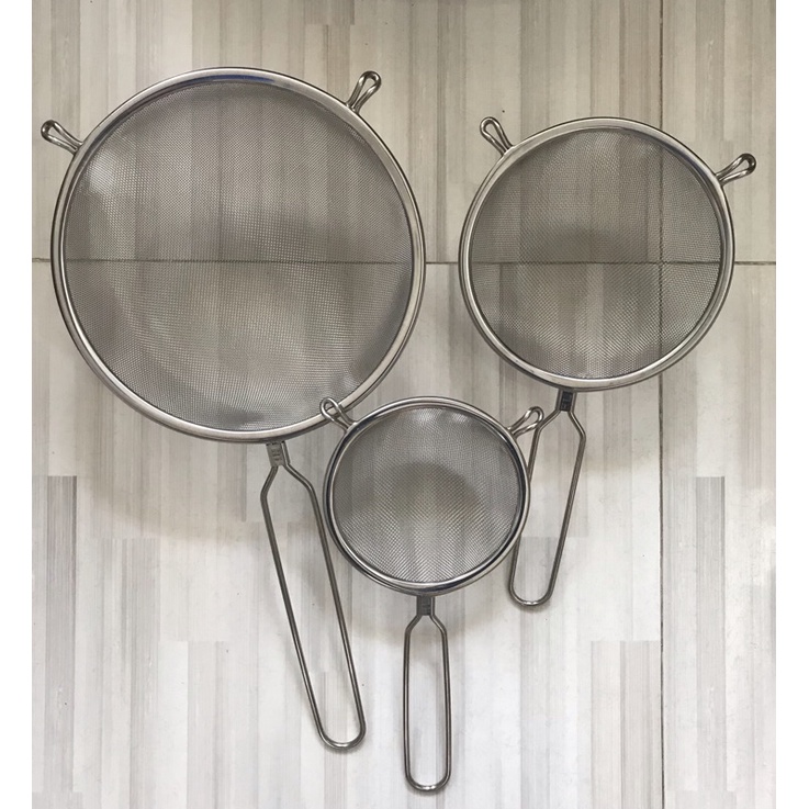 vợt lưới inox rây lọc loại tốt dày có 2 quai gác tiện dụng dùng làm vợt ...