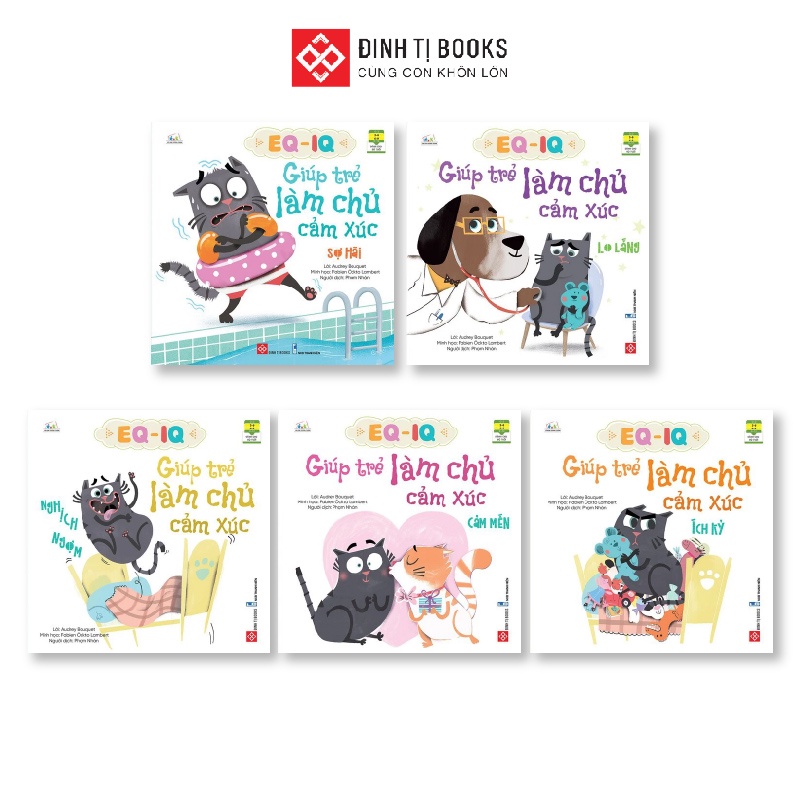 Ảnh Sách EQ - IQ giúp trẻ làm chủ cảm xúc - Truyện tranh minh họa giáo dục cho trẻ từ 3 - 9 tuổi - Đinh Tị Books 1