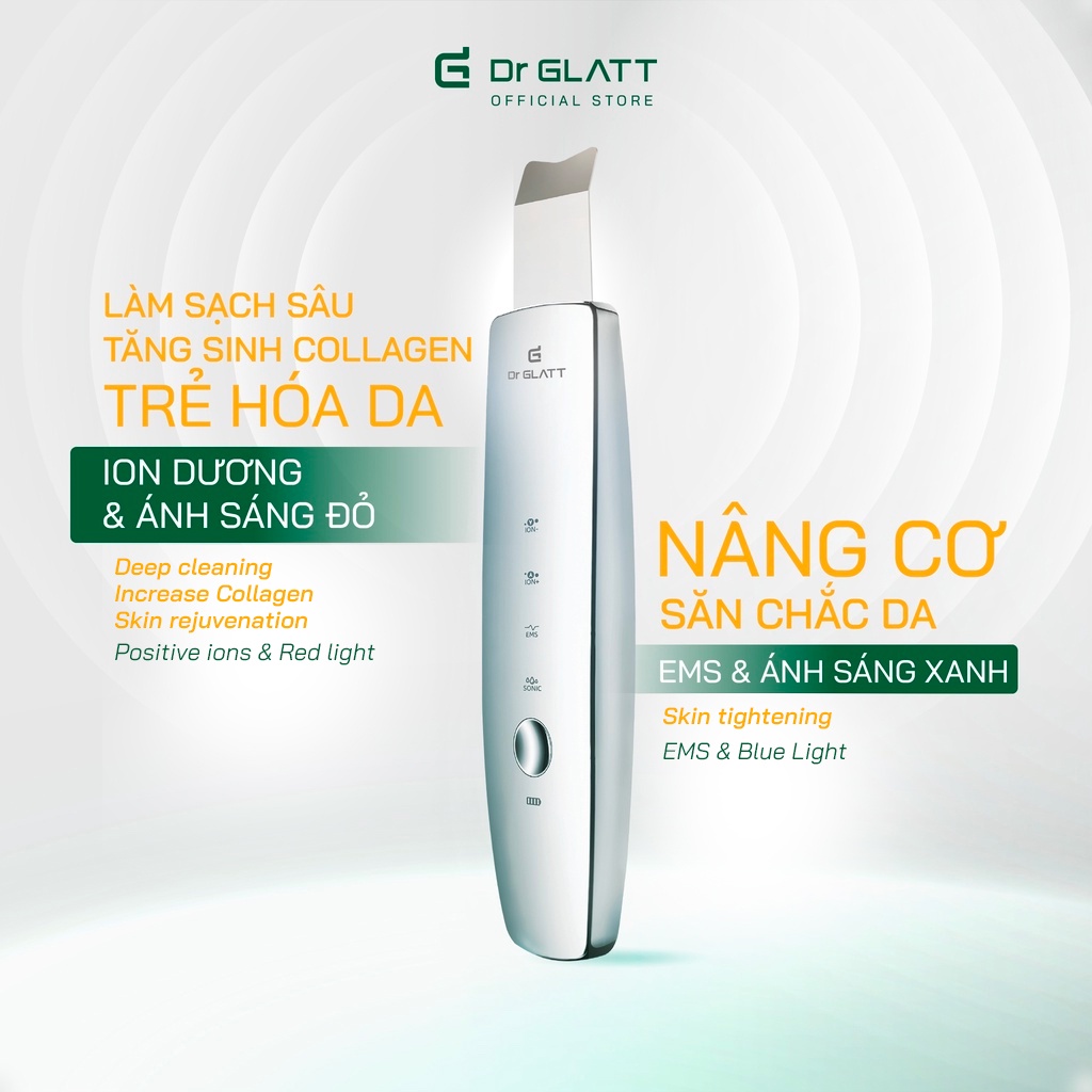Ảnh Máy đẩy tinh chất tẩy tế bào chết nâng cơ trẻ hoá trị mụn DR GLATT ULTRAS 2.0 3