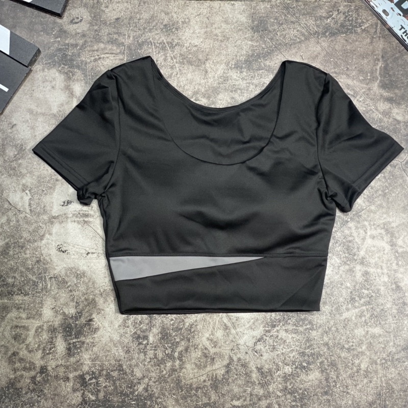 Áo Croptop Tập Gym,Yoga Cạp Cao Tôn Dáng,Co Giãn Thoải Mái