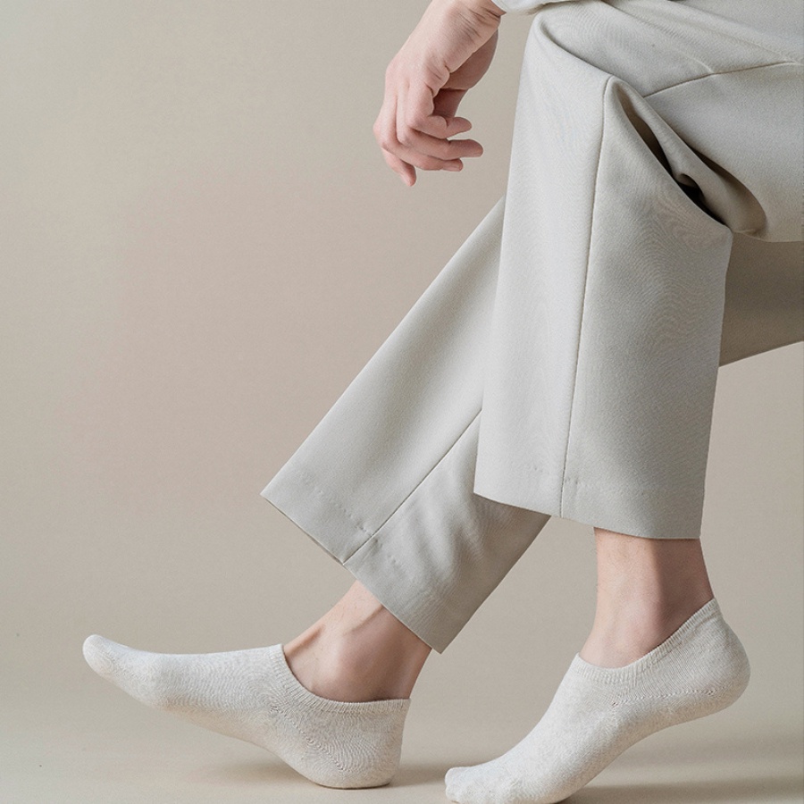 Tất vớ nam nữ thể thao cổ ngắn 3B trắng đen xám cotton khử mùi, thoáng khí MS3004