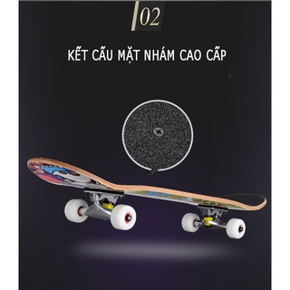 Ván Trượt Thi Đấu Mặt Nhám Bánh Cao Su Cỡ Lớn 80cm Chịu Lực 120kg Đại Nam Sport