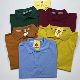 Áo polo nam cao cấp ABABA, áo thun polo nam có cổ,tay lỡ, chất liệu thoáng mát, đen trắng nhiều màu - ABA-POLO-03