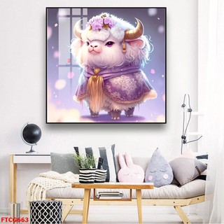 Tranh Treo Tường 12 Con Giáp Trung Hoa 01 - Tranh Laminate Tráng Gương