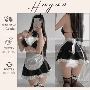 CP2 Đồ ngủ sexy cosplay hầu gái, Váy ngủ Cosplay sexy giúp việc gợi cảm CP2