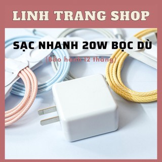 (BH 12 Tháng) Củ Sạc  + Cáp Sạc Nhanh (CÓ CAM KẾT TỐC ĐỘ SẠC)