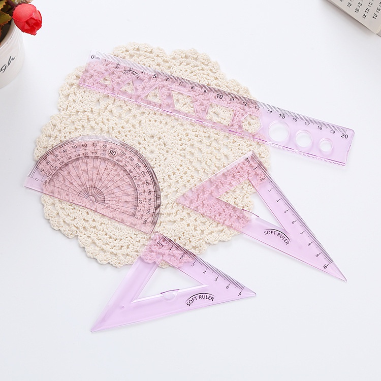 Túi 4 thước nhựa dẻo khủng long và truyện tranh cute