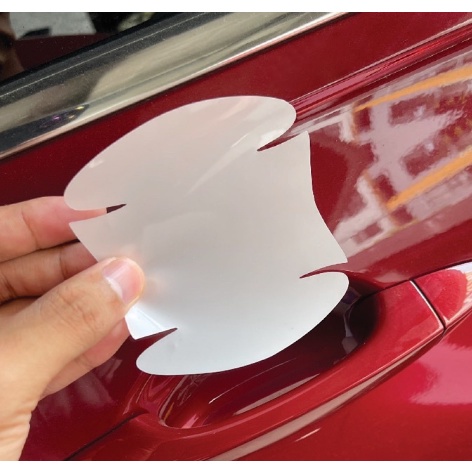 Miếng Dán PPF hõm cửa ô tô, Dán tay nắm cửa, Chống xước hõm cửa, Độ bóng cao, Che phủ vết xước cũ- bộ 4 miếng dán hõm