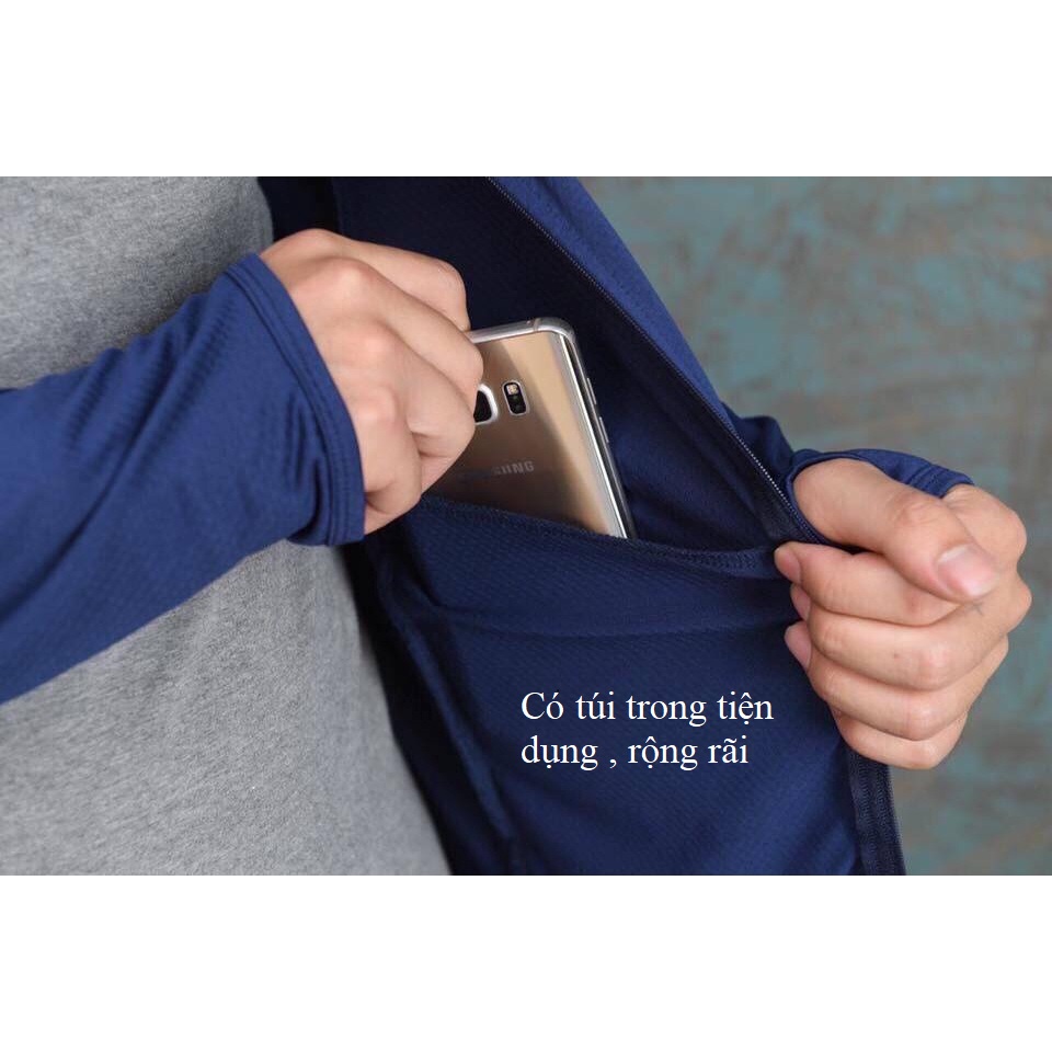 Áo chống nắng nam áo khoác chống nắng mẫu mới phối viền cánh tay áo đi nắng chất vải thông hơi chống tia UV bảo vệ da.