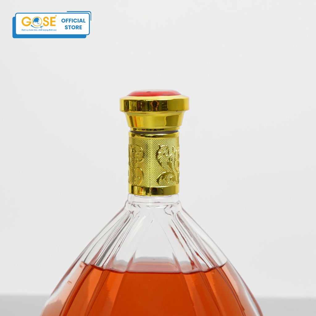 Ảnh Chai thủy tinh đựng rượu 500ml hình vỏ sò GOSE bình chiết thiết kế cánh quạt độc lạ 2